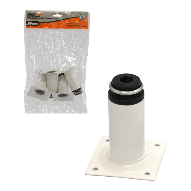 Pes Paramoveis Pp Red Br 08 Cm Com04pc Bestfer (BFH2645)