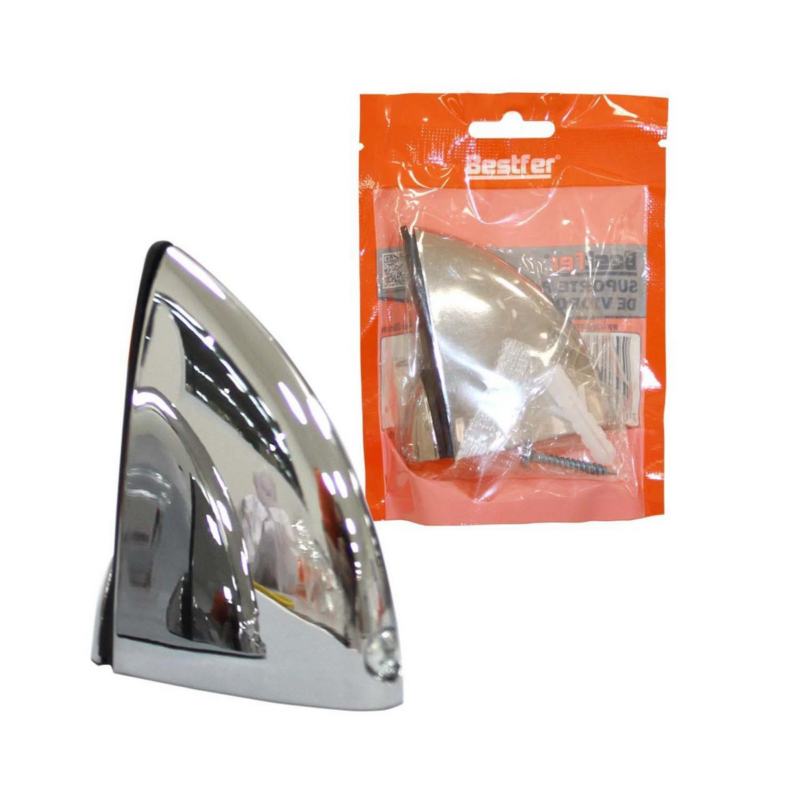 Suporte Prateleira Vidro Tucano 5-20 Mm Bestfer (BFH2677)