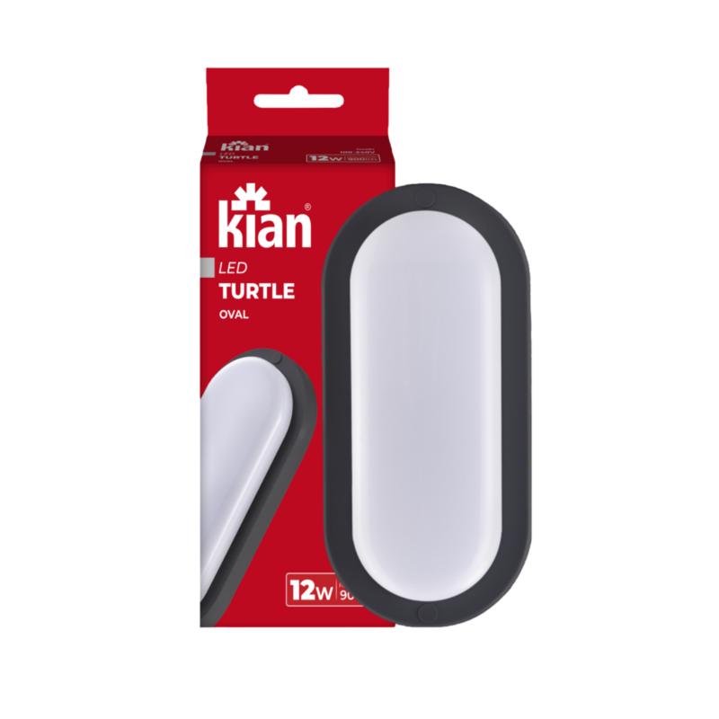 Tartaruga LED Plastica Oval 12 W 6,5k Pt (20443)