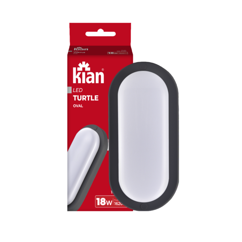 Tartaruga LED Plastica Oval 18 W 6,5k Pt (20446)