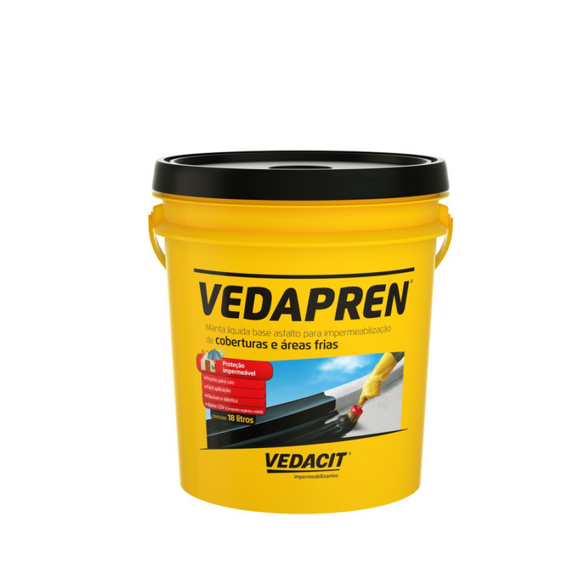 VEDAPREN LAJE MANTA LIQ 3,6KG PRETO