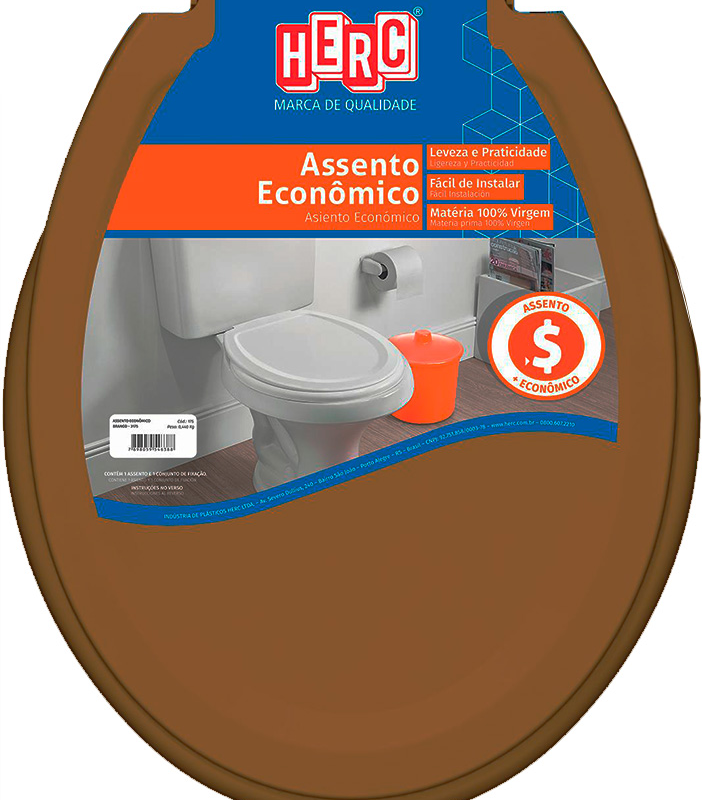 ASSENTO PLAST OVAL OCRE
