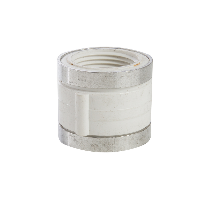 LUVA ROSCAVEL PVC REFORCO METALICO 3/4