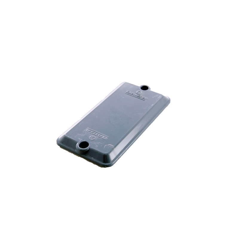 TAMPA CONDULETE CEGA PVC CINZA 4X2