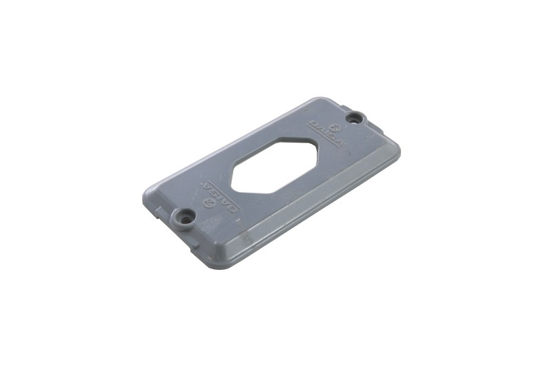 TAMPA CONDULETE 1 TOM NBR PVC CINZA VERT