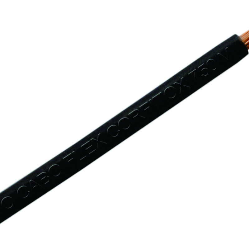 CABO FLEXIVEL   6,0MM VD 750V CORFITOX