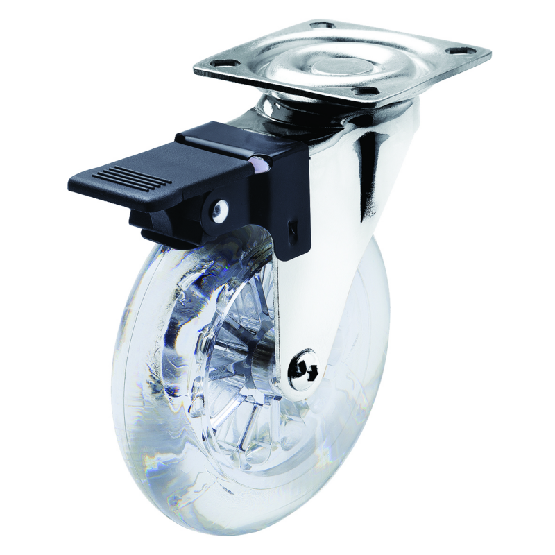 RODIZIO GIRAT 4″ SILIC C/FREIO 65KG