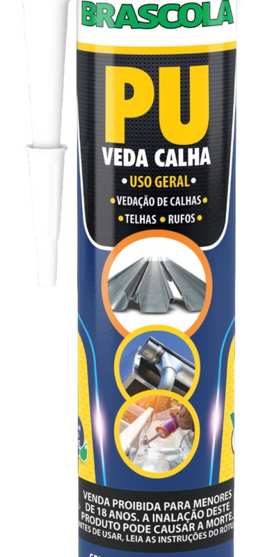 VEDA CALHA PU PLUS CINZA 400GR