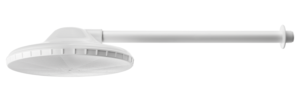 CHUVEIRO C/BRACO 8" DE 1/2" PVC BR