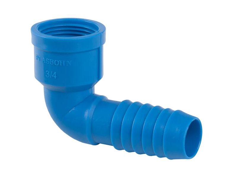 JOELHO POLIET P/MANG INTER 90 1″ AZ