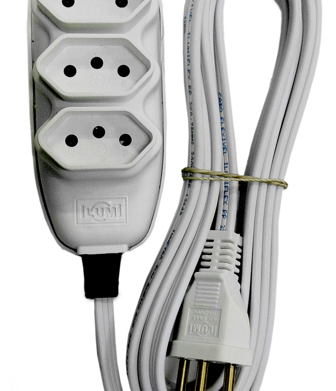 EXTENSAO PP CHATO 2P+T 10MT PT COMPACT