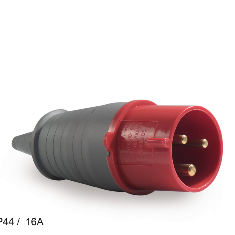 PLUG IND 2P+T 16A 380V VERM