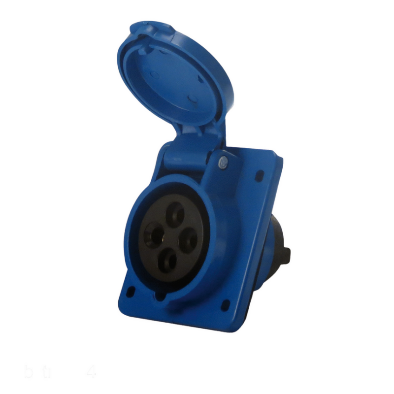 TOMADA IND EMB 3P+T 32A 220V AZUL