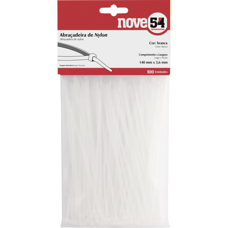 ABRACADEIRA NYLON PR 100X2,5MM 100UN