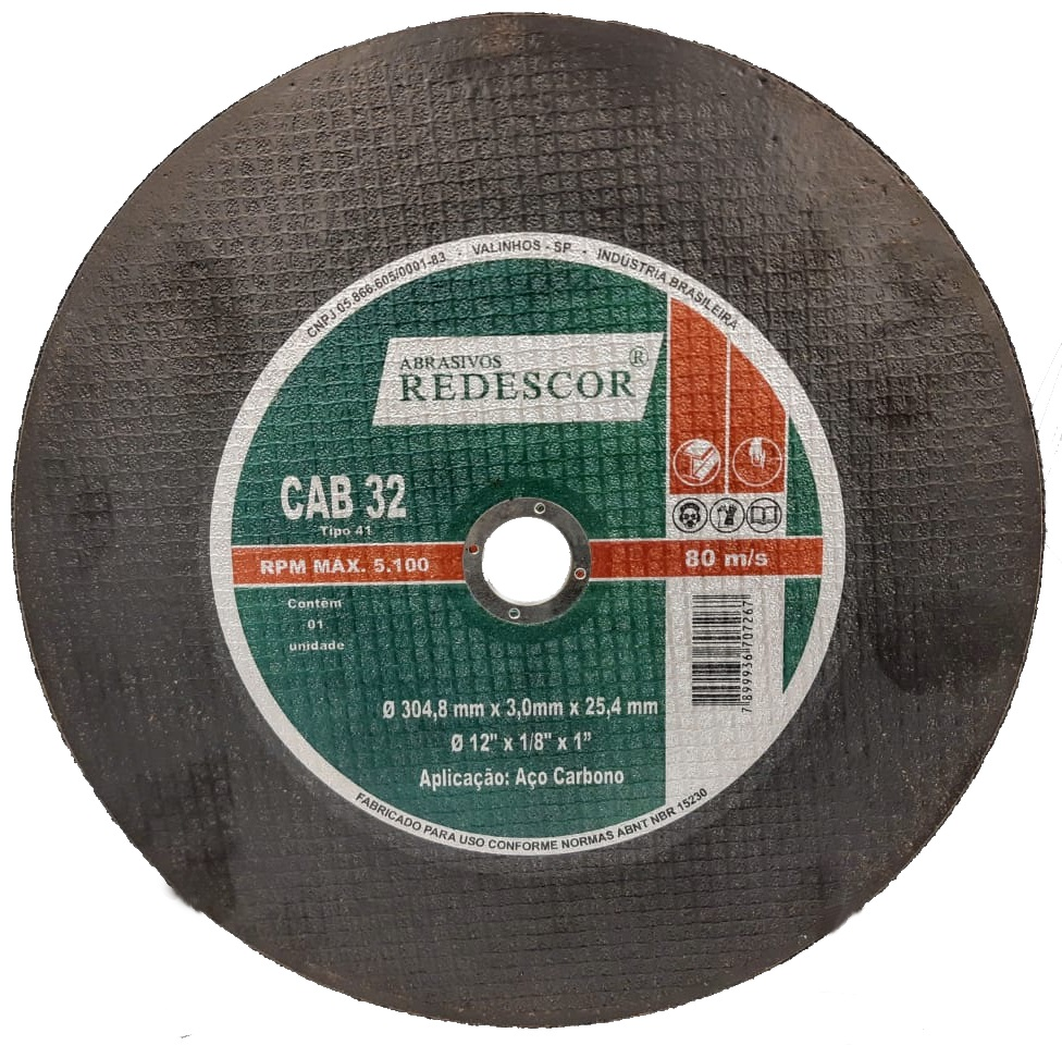 DISCO DE CORTE 10X1/8X3/4" METAL
