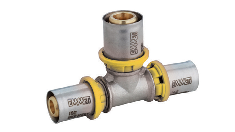 TEE PEXGAS DE RED 20X16X20MM
