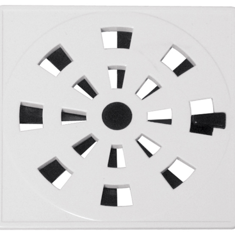 GRELHA ABS BR QUAD 100MM C/VEDACAO