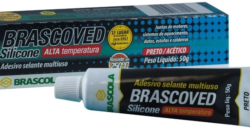 SILICONE ALTA TEMPERATURA PRETO 50GR