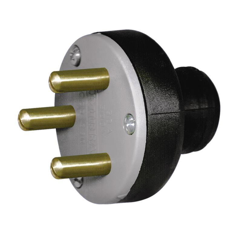 PLUG INDUSTRIAL 3X30A PORCELANA PT