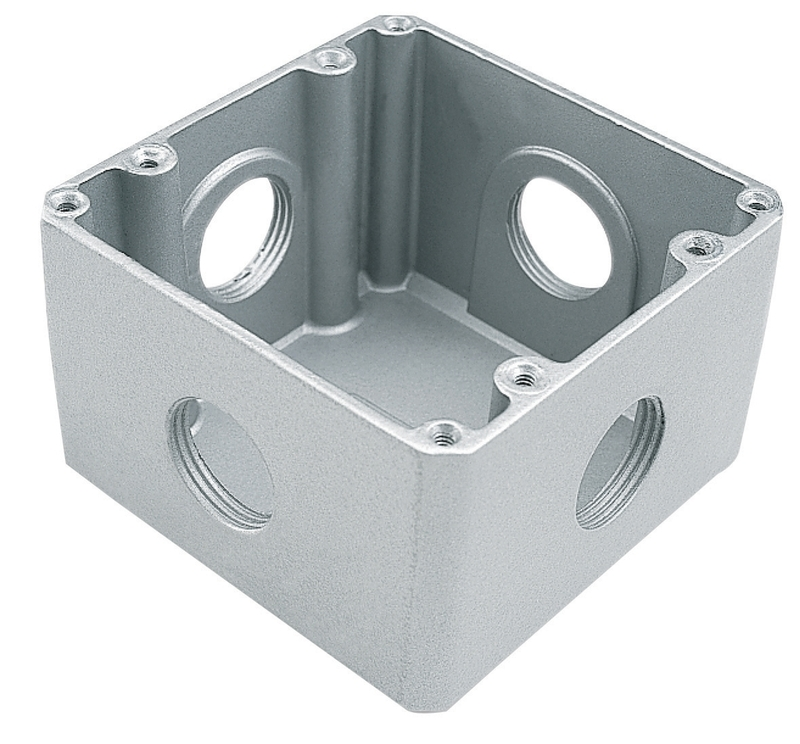 CAIXA DE LUZ ALUM P/PISO ALTA 4X4 1″