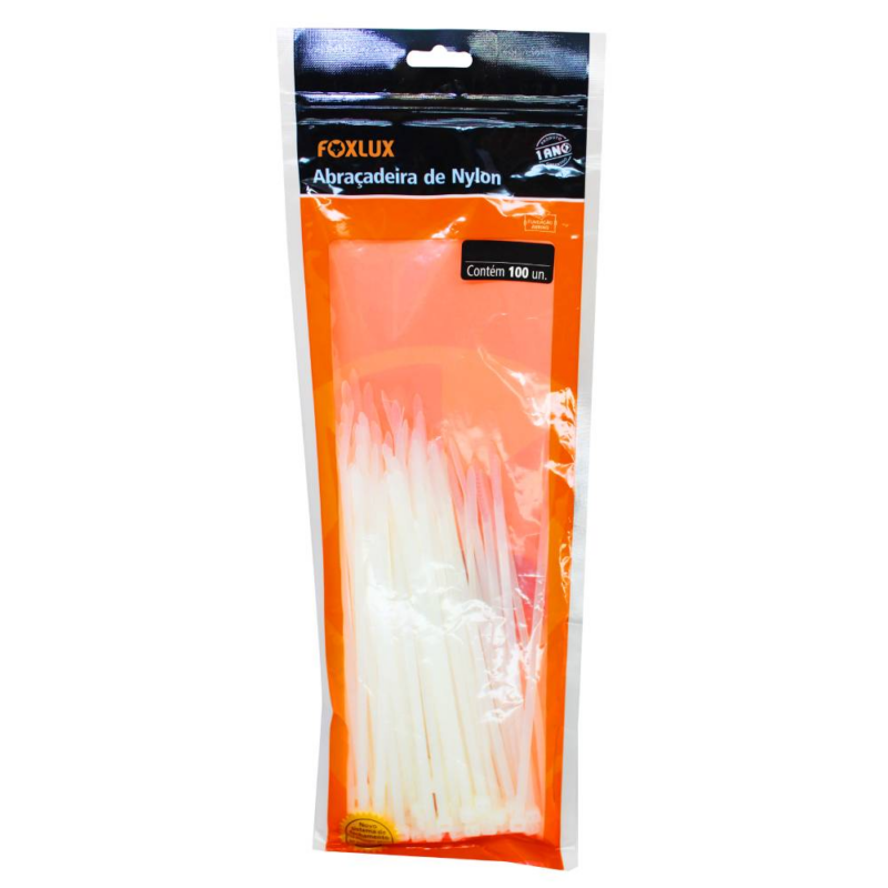 ABRACADEIRA NYLON PR 450X6,5MM 50UN