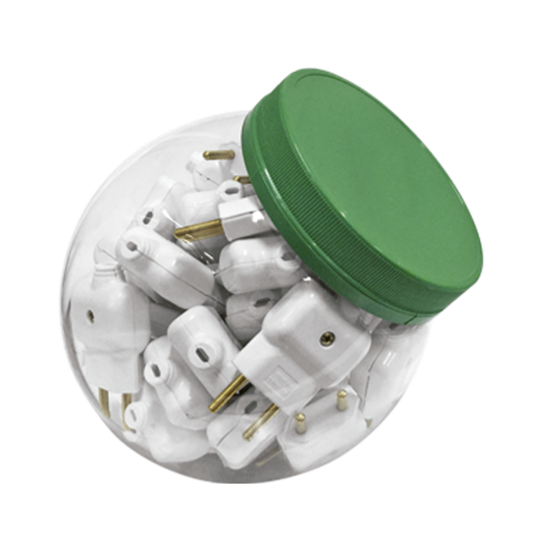 PLUG 2P MACHO 10A CZ PREN CB 60PC POTE