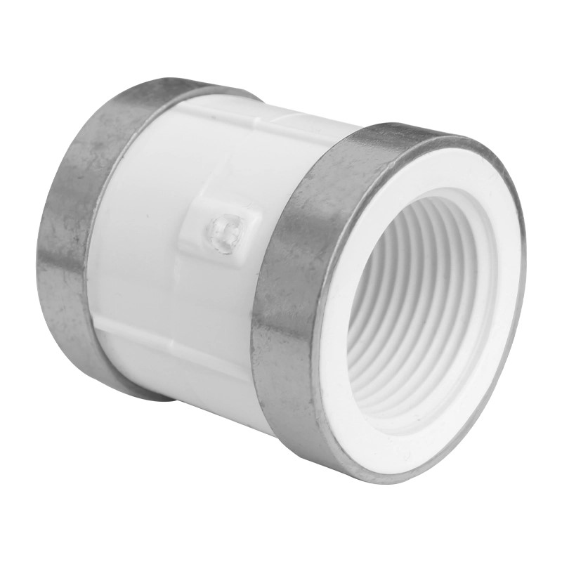 LUVA ROSCAVEL PVC REFORCO METALICO 3/4