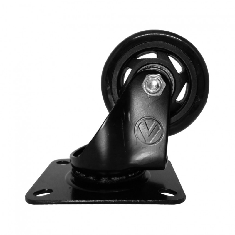 RODIZIO GIRAT 3″ PVC PRETO