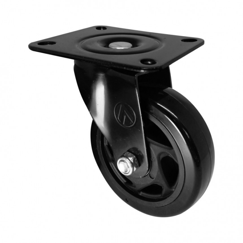 RODIZIO GIRAT 4″ PVC PRETO