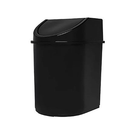 LIXEIRA PLAST BASCULANTE 12LT BASIC PT