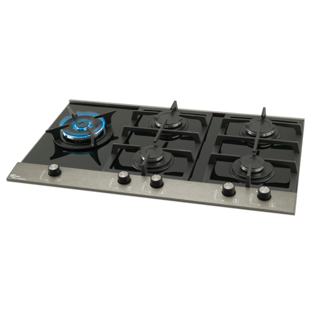 FOGAO COOKTOP 5B INOX  PT GAS PLATINIUM