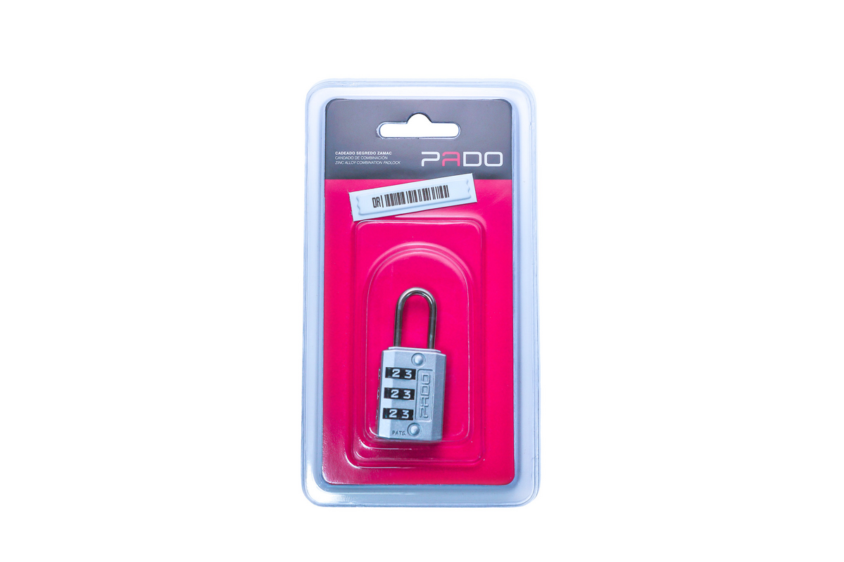 CADEADO ZAMAC SEGR 25MM CR BLIST