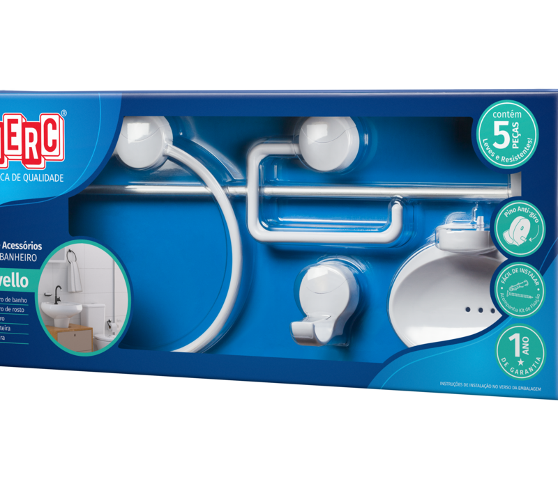 KIT P/BANHEIRO ABS BR 5PC LAVELLO