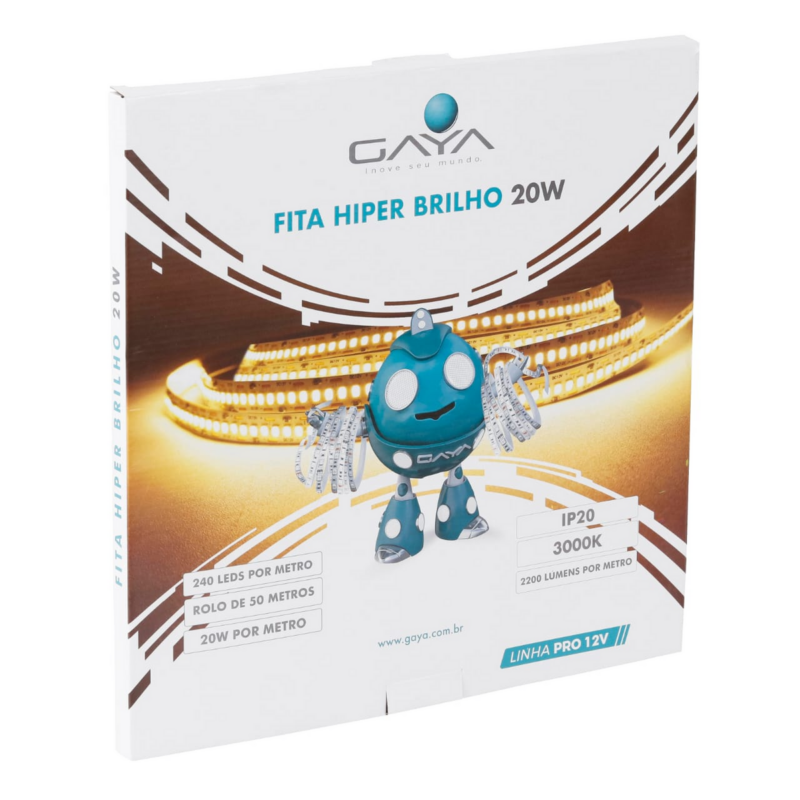 FITA LED 20W 5MT 12V 4K HIPER BRILHO