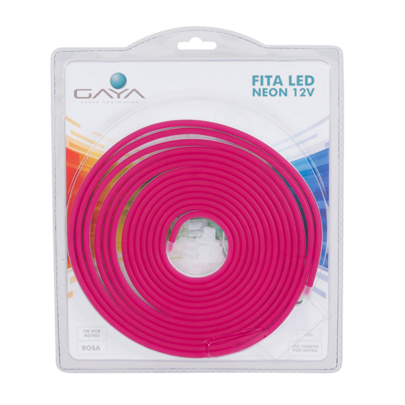 FITA LED 7W 5MT 12V ROSA NEON