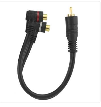 CABO AUDIO RCA Y 2 FEMEA 1 MACHO 25CM