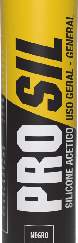 SILICONE ACETICO PRETO 244GR PRO SIL