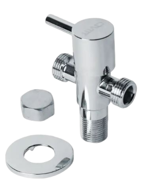 REGISTRO P/DUCHA HIG METAL 1/4V CR C/DER