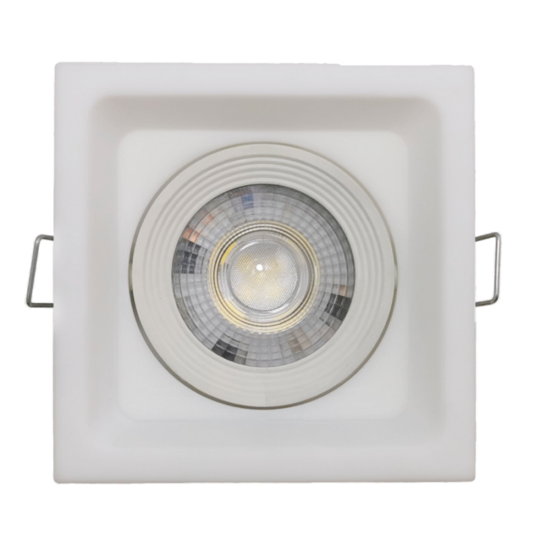 SPOT LED EMB QUAD 5W MOV RECUADO 3K BR