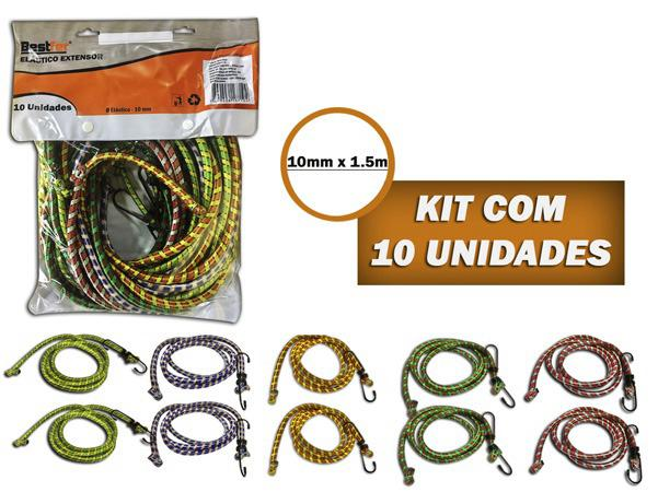 ELASTICO EXTENSOR 1,5MTX10MM C/10PC