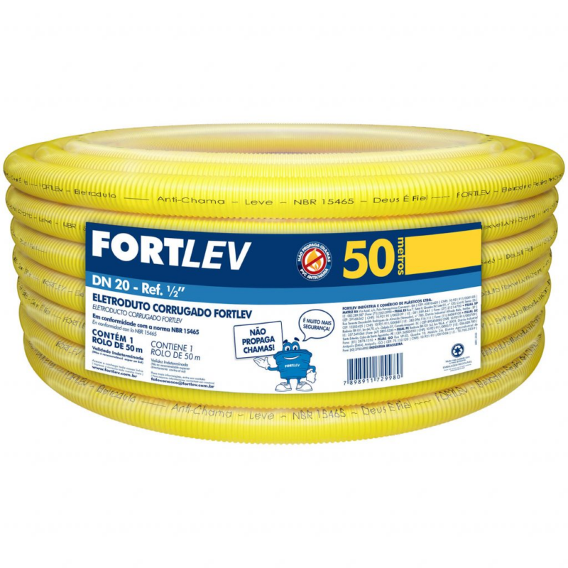 ELETROD PVC CORRUG 25MMX50MT AZ C/ NORMA