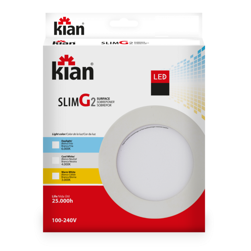 PAINEL LED SOB RED 18W 3K BR